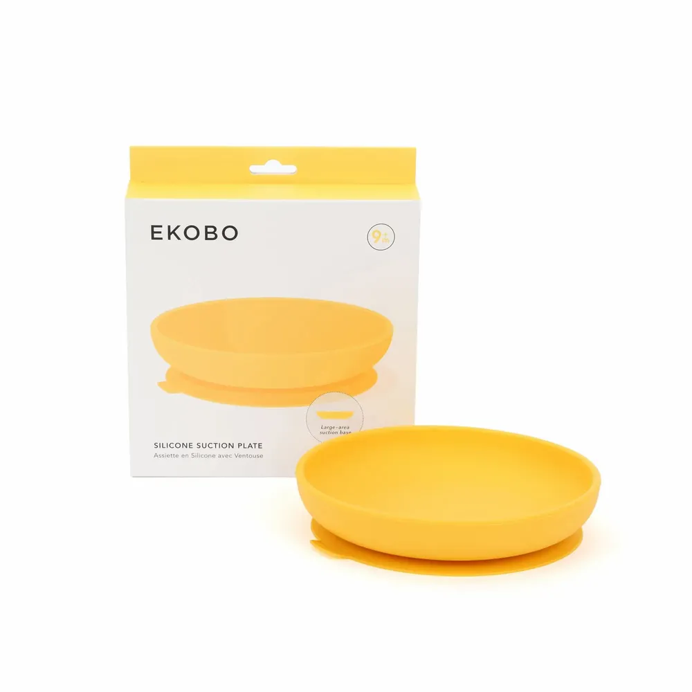 Repas pour enfant - Assiette ventouse en silicone - Mimosa - EKOBO