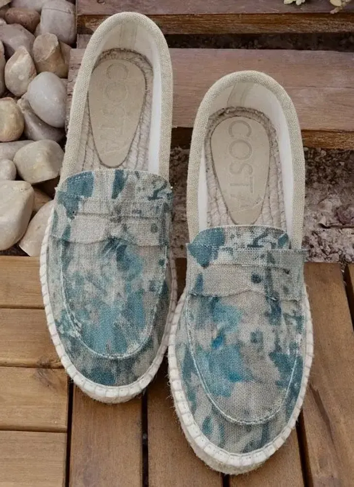 Shoes - Eco-friendly loafers – Hand-dyed Organic Fabric & Artisanal Sole - ATELIER COSTÀ