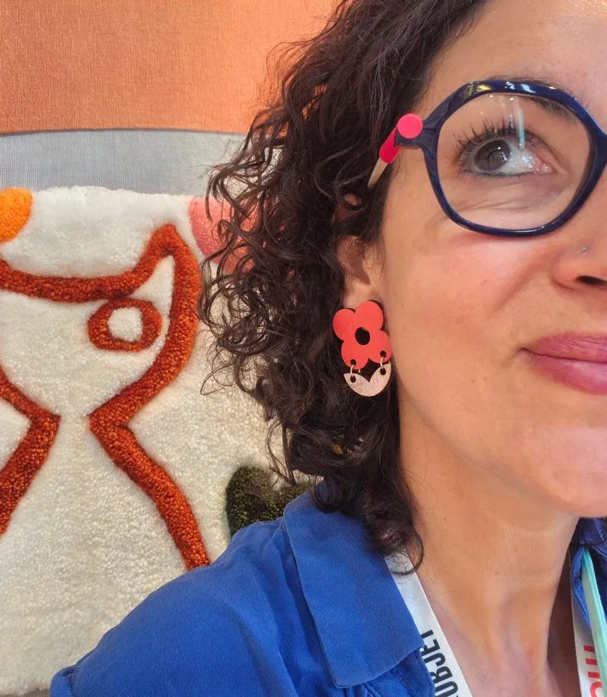 Jewelry - MICHELLE earrings A cat with a flea - UN CHAT QU'A SA PUCE