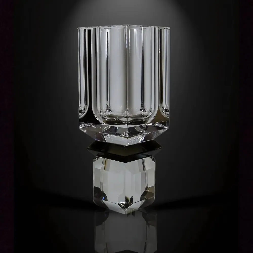 Crystal ware - Handmade Crystal Flower Vase Ambrosiá - ARCAICO