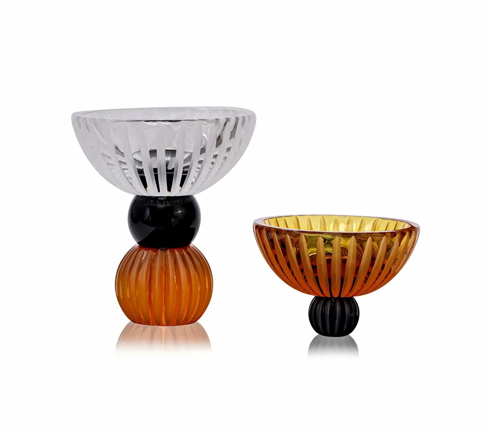 Bowls - Ambrosiá Handmade Crystal Decorative Bowl - ARCAICO