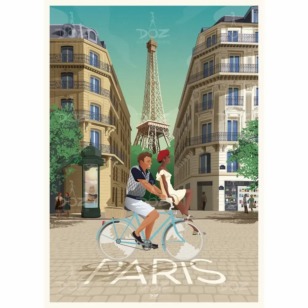 Affiches - DOZ - Affiche Paris Haussmann - LA MAISON JOSÉPHINE