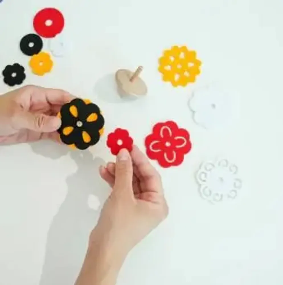 Children's arts and crafts - [ARTSOOMBI] MUSEUM IN HAND Korean Heritage "Paengi" Spinning Tops Kit - KCDF