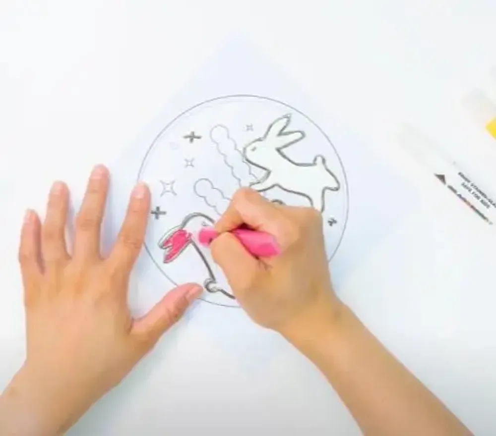 Loisirs créatifs pour enfant - [ARTSOOMBI] KIT DE BRICOLAGE MUSEUM IN HAND \ « Chuseok » Suncatcher - KCDF