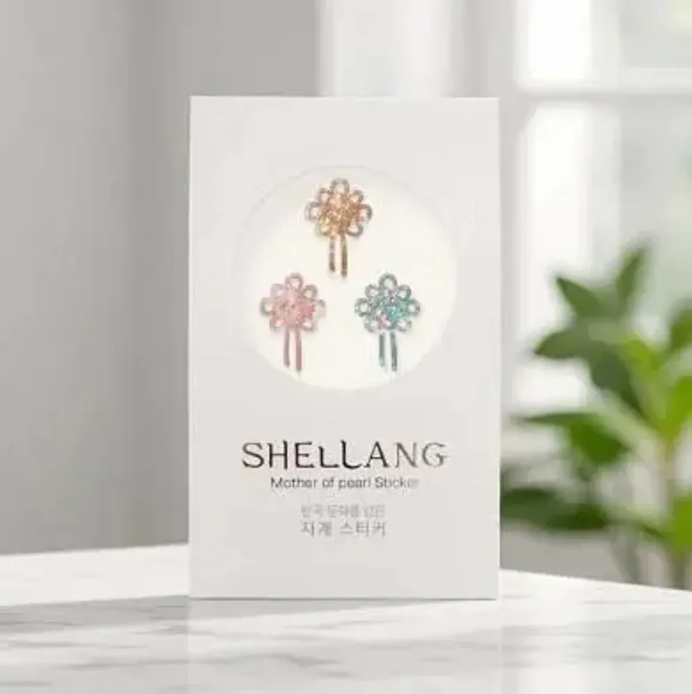 Gifts - [SHELLANG] Mother-of-pearl Sticker (Butterfly/Chrysanthemum) - KCDF