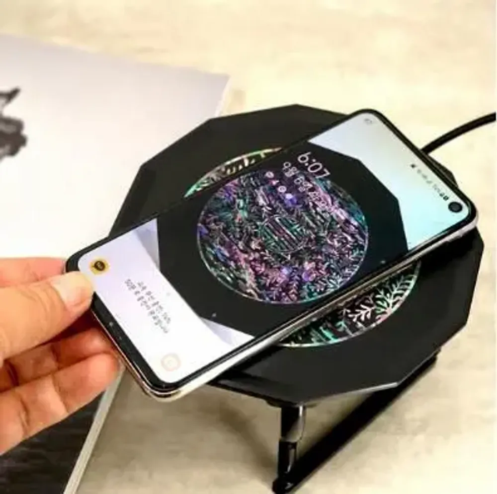 Autres objets connectés  - [SHELLANG] Chargeur sans fil Soban en nacre (Dalban) - KCDF