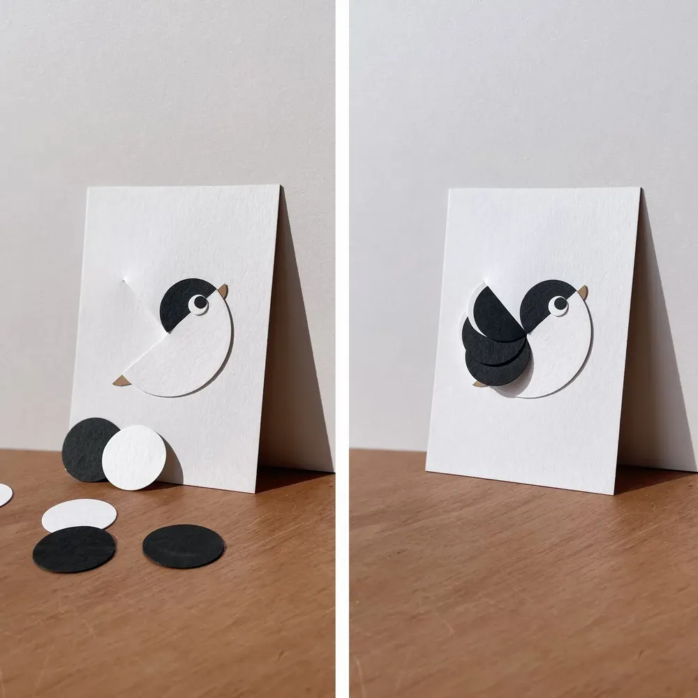 Card shop - BIRD playful object card OISO® - OISO