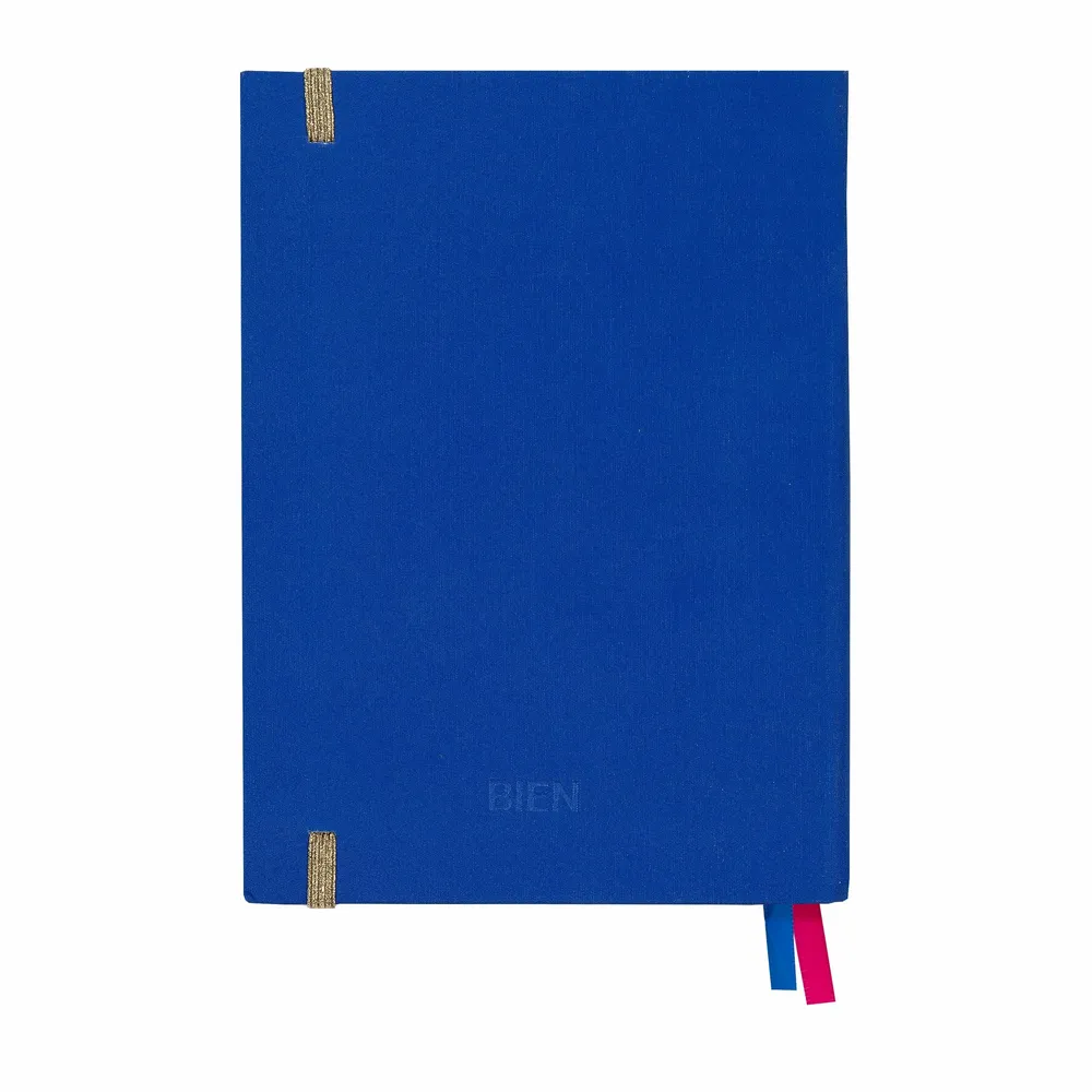 Stationery - 2502-08M17 Notebook Satin/ Cotton Mathilde in Samurai Cloak - BIEN MOVES
