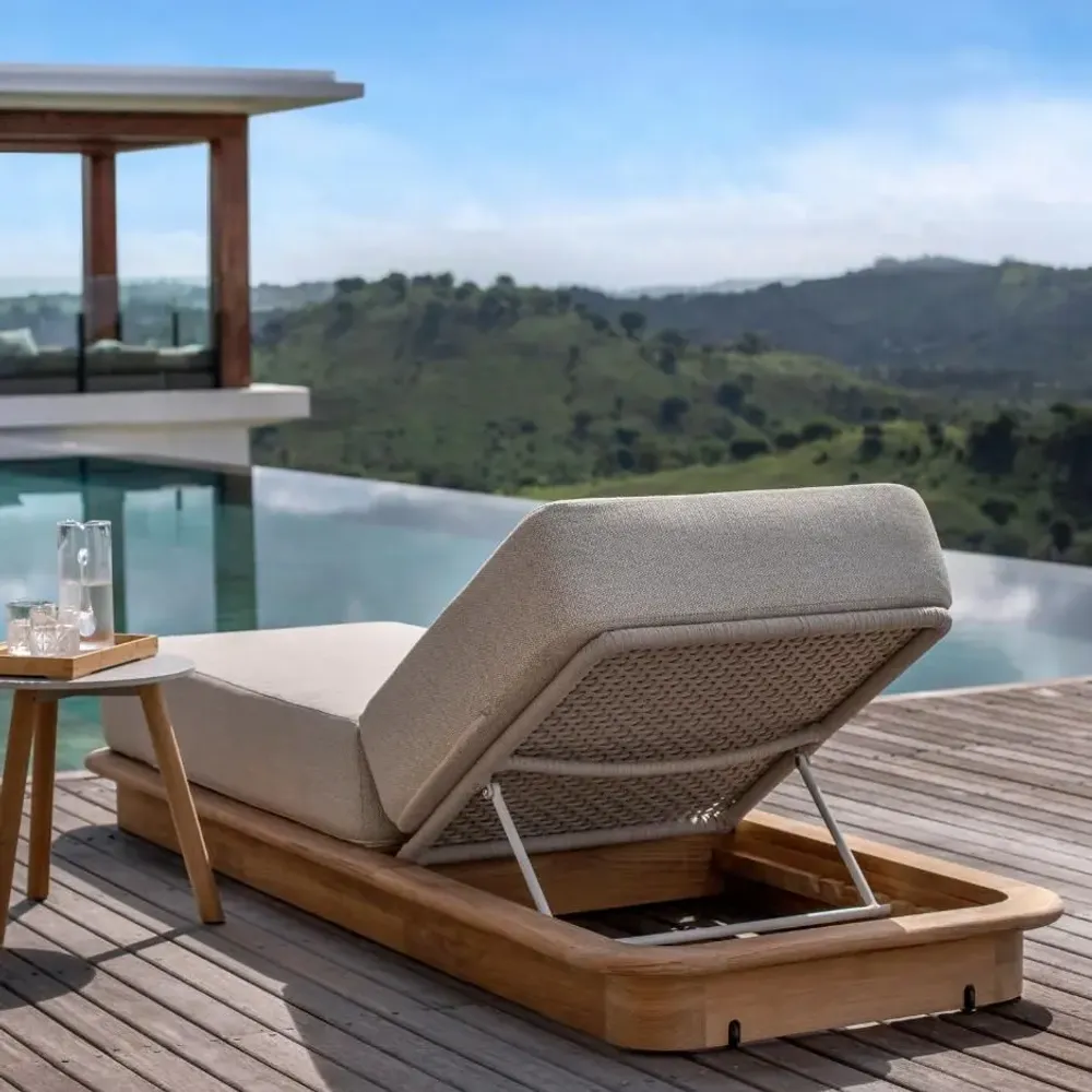 Canapés de jardin - Acri teak Sunlounger - JATI KEBON