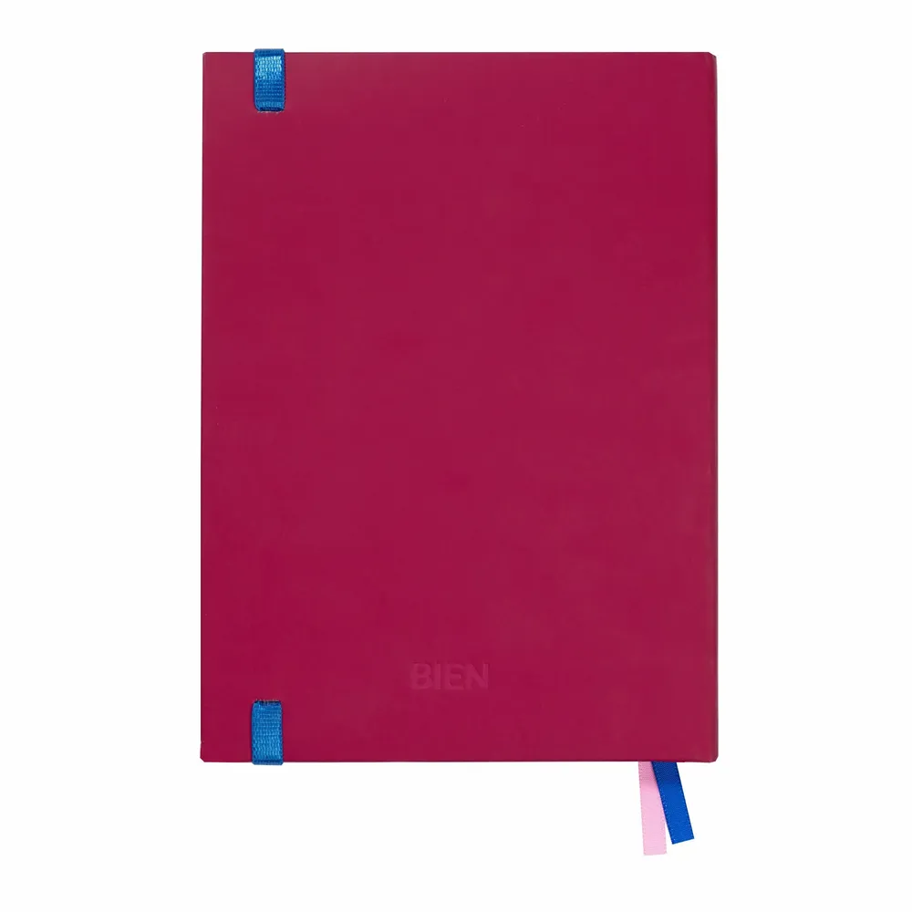 Stationery - 2502-08M18 Notebook Soft Touch Courtisane - Mathilde Willink - BIEN MOVES