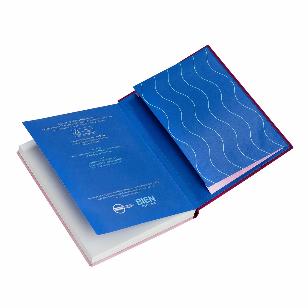 Stationery - 2502-08M18 Notebook Soft Touch Courtisane - Mathilde Willink - BIEN MOVES