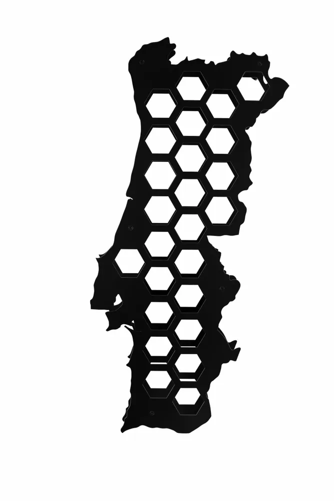 Services - Portugal wall mounted steel wine rack, can hold 25 bottles - INCREDIBLE DESIGNS