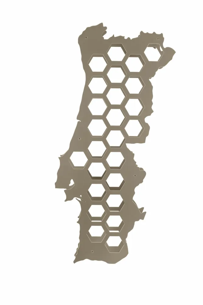 Services - Portugal wall mounted steel wine rack, can hold 25 bottles - INCREDIBLE DESIGNS