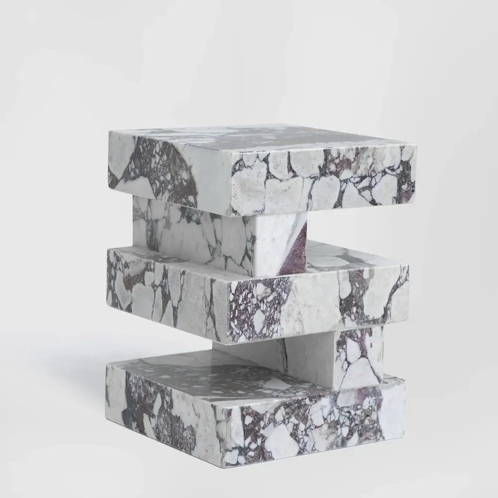 Coffee tables - 'S Y N C' CALACATTA SIDE TABLE - KIWANO CONCEPT
