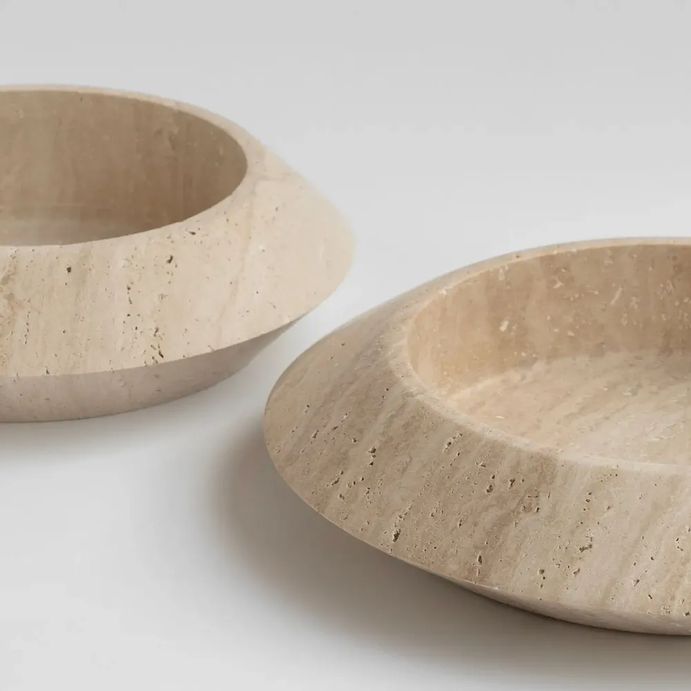 Plats et saladiers - TRAVERTINE ECLIPSE XL - KIWANO CONCEPT