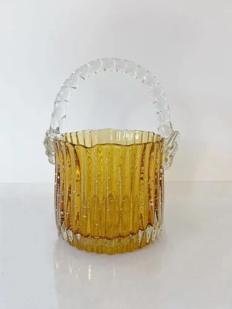 Verres - SEAU A GLACONS VERRE JAUNE 'VENEZIA' - FANCY