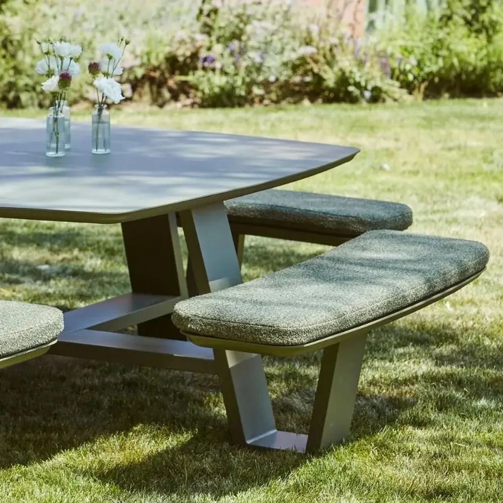 Tables de jardin - Squadro Dining table - JATI KEBON