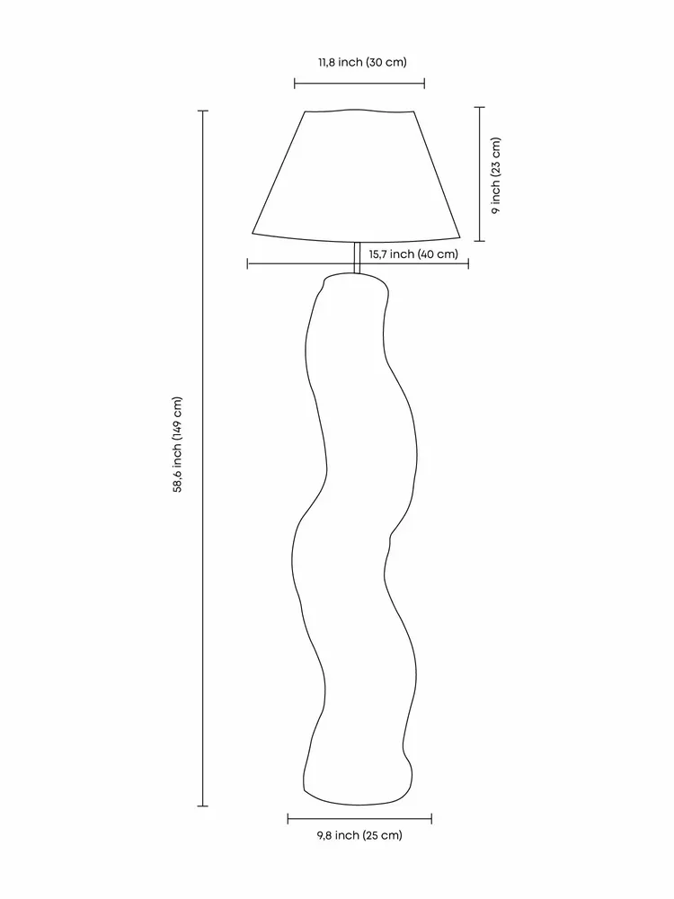 Floor lamps - Shadow Akva Floor Lamp – Organic Sculptural Lighting Design - PLETOSTUDIO