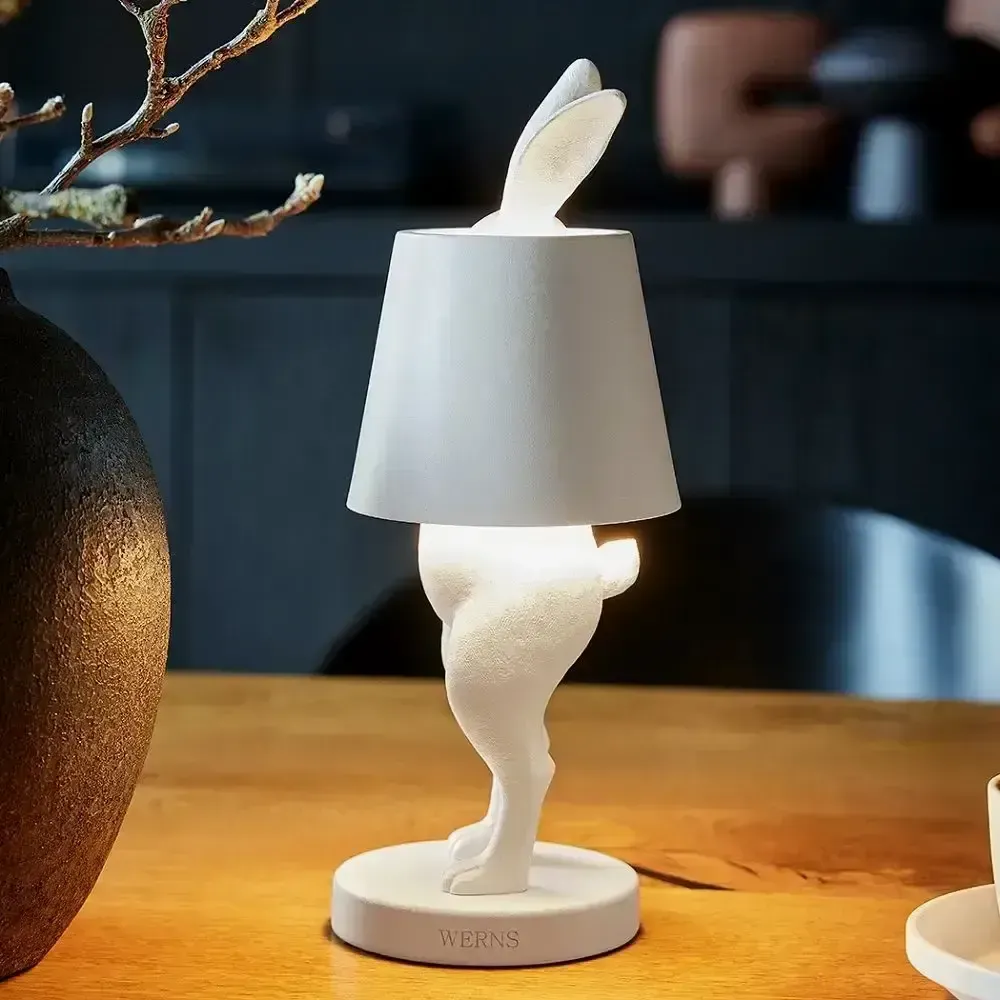 Table lamps - Led table lamp hiding rabbit - WERNS