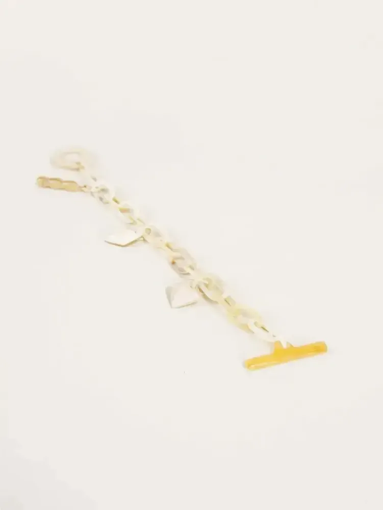 Bracelets - Bracelet chaîne à breloques en corne blonde - L INDOCHINEUR X RIVÊT