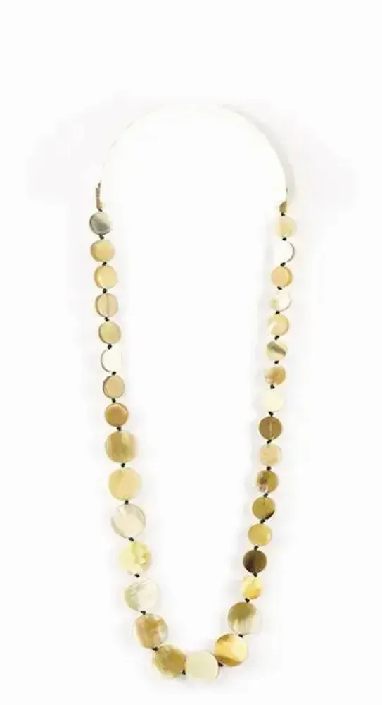 Jewelry - Pastilles necklace in blond horn - L INDOCHINEUR X RIVÊT