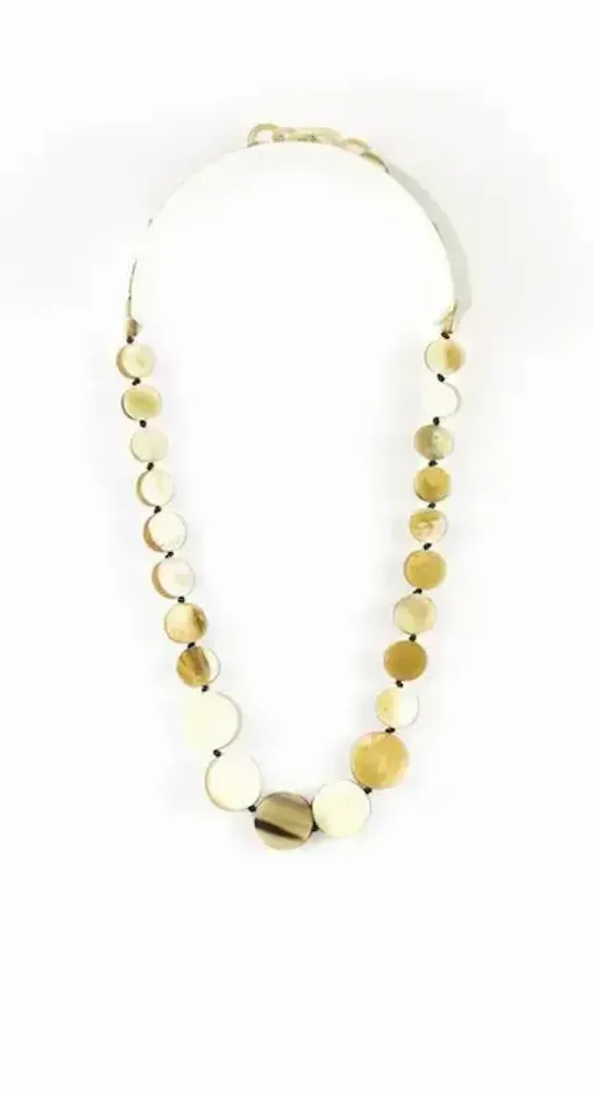 Jewelry - Pastilles necklace in blond horn - L INDOCHINEUR X RIVÊT