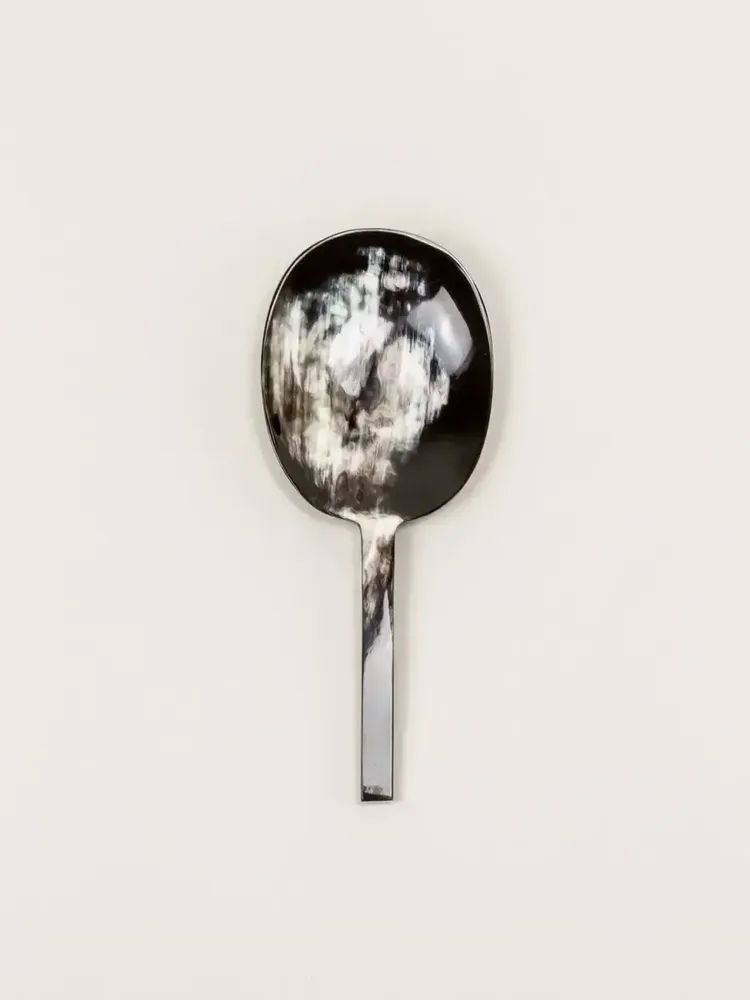 Couverts & ustensiles de cuisine - Cuillère à riz Baguette en corne noire africaine - L INDOCHINEUR X RIVÊT