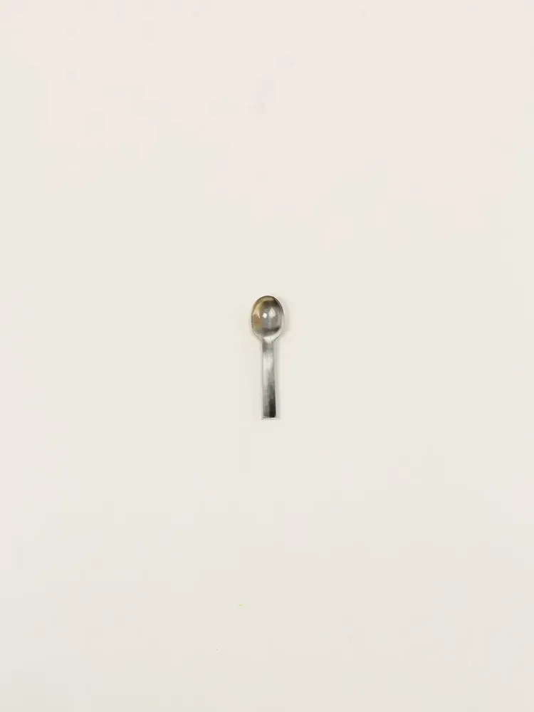 Kitchen utensils - Set of 6 Baguette salt spoons in black and white horn - L INDOCHINEUR X RIVÊT