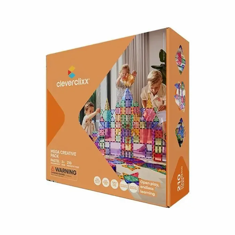 Jouets enfants - Mega Creative Pack Pastel 210 pièces - CLEVERCLIXX BV