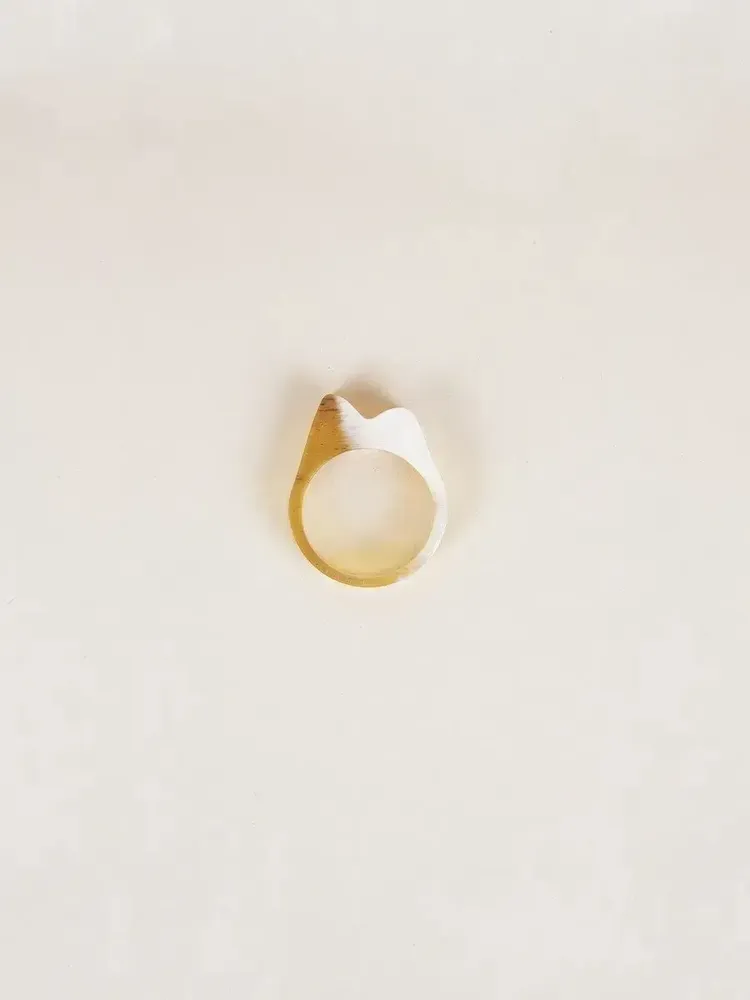 Jewelry - Ring Imine in blond horn in size S - L INDOCHINEUR X RIVÊT