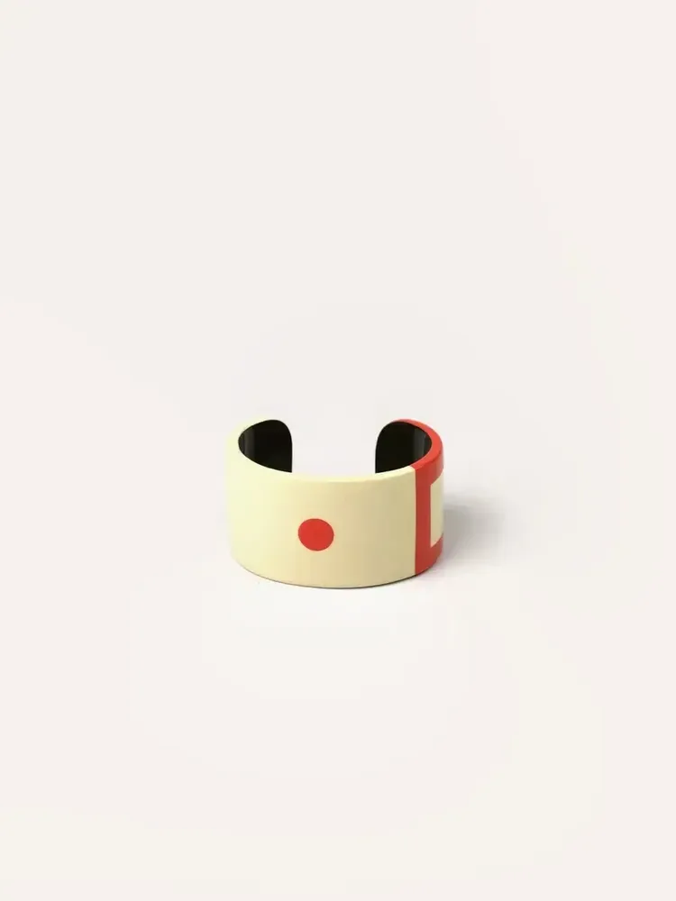 Bracelets - Horn and lacquer cuff size M - L INDOCHINEUR X RIVÊT