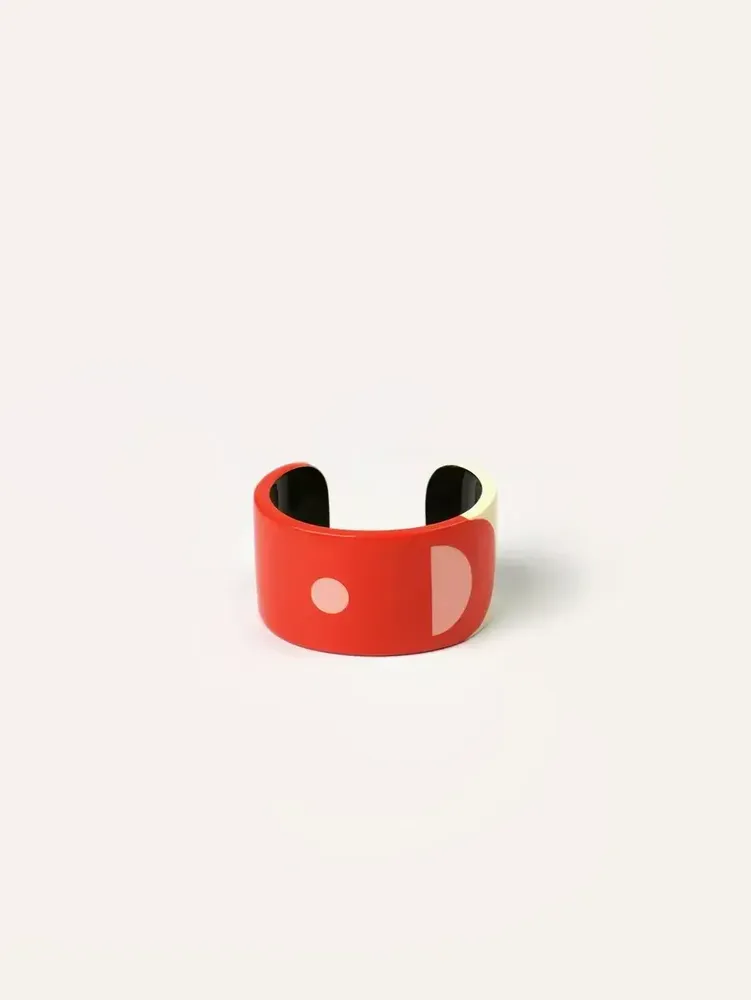 Bracelets - Horn and lacquer cuff size M - L INDOCHINEUR X RIVÊT