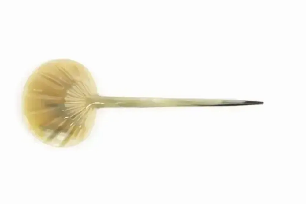 Barrettes - Fan-shaped hairpin in blond horn - L INDOCHINEUR X RIVÊT