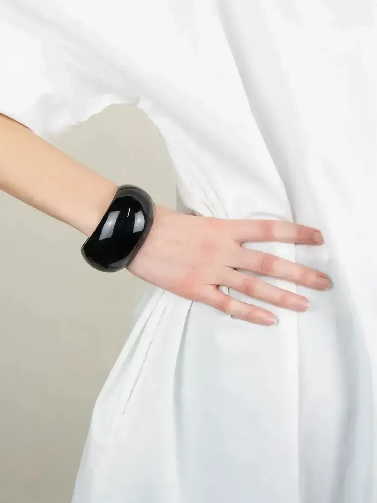 Bracelets - Bracelet ouvert bombé en sabot taille M - L INDOCHINEUR X RIVÊT