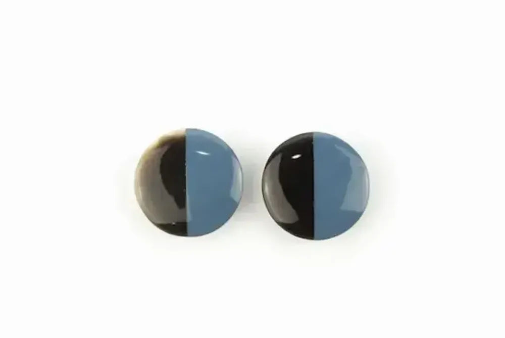 Jewelry - Disc earrings with ear-clip and red lacquer - L INDOCHINEUR X RIVÊT