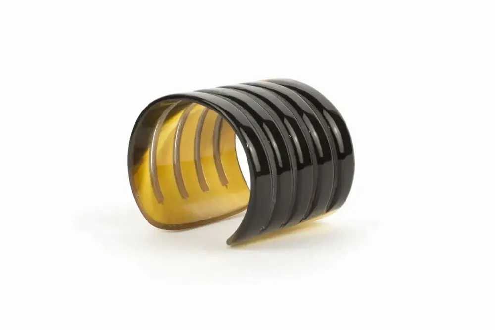 Bracelets - Manchette striée en sabot taille M - L INDOCHINEUR X RIVÊT