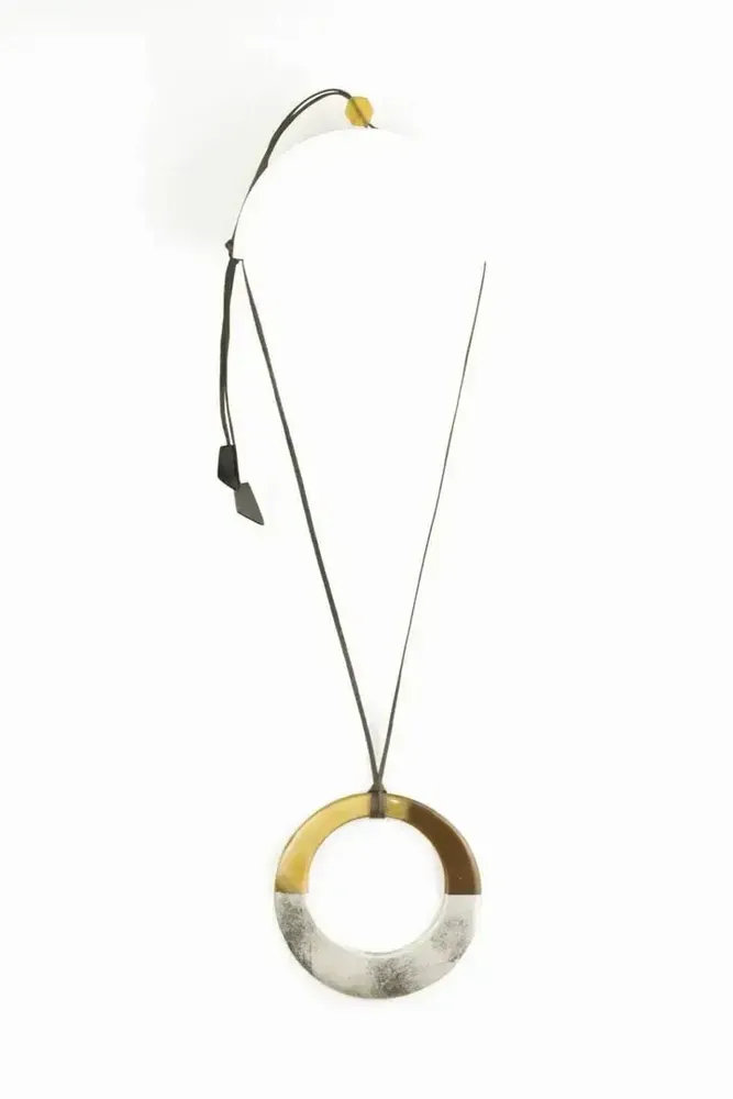 Jewelry - Large red lacquered irregular ring pendant - L INDOCHINEUR X RIVÊT