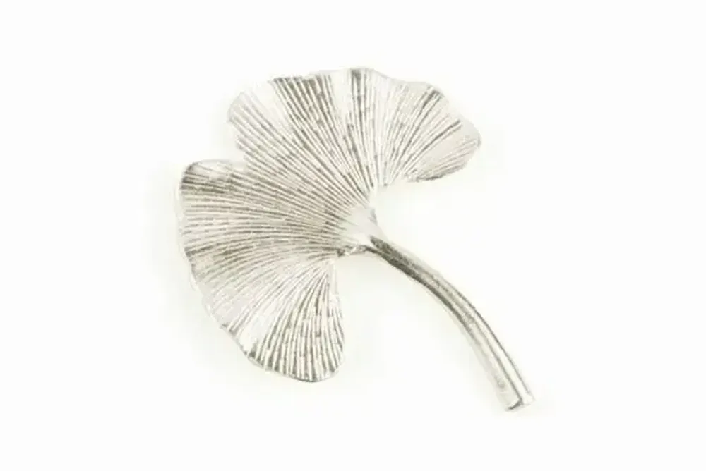 Brooches - Small gingko brooch in coppery brass - L INDOCHINEUR X RIVÊT
