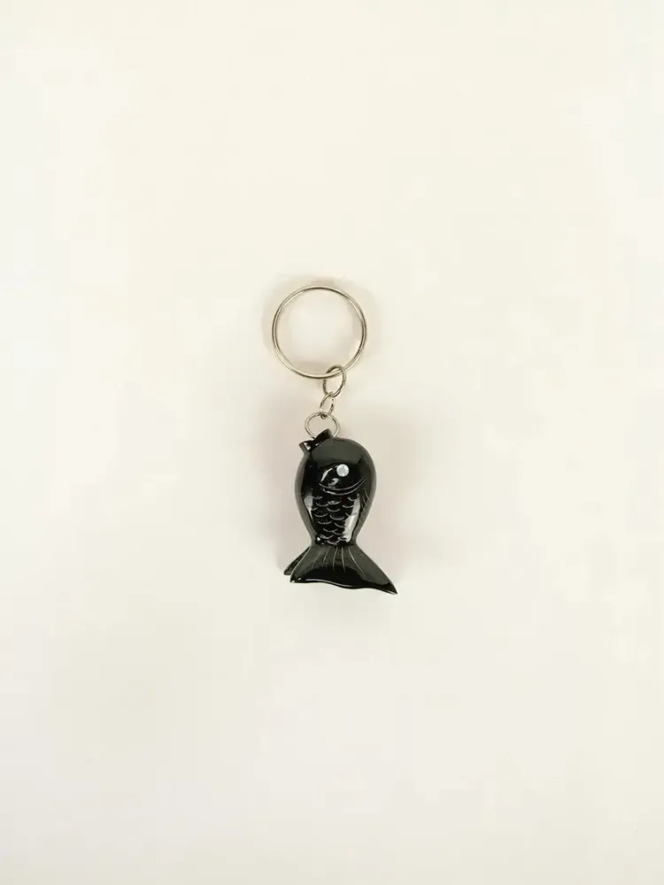Decorative objects - Key holder "round fish" in black horn (by 4) - L INDOCHINEUR X RIVÊT