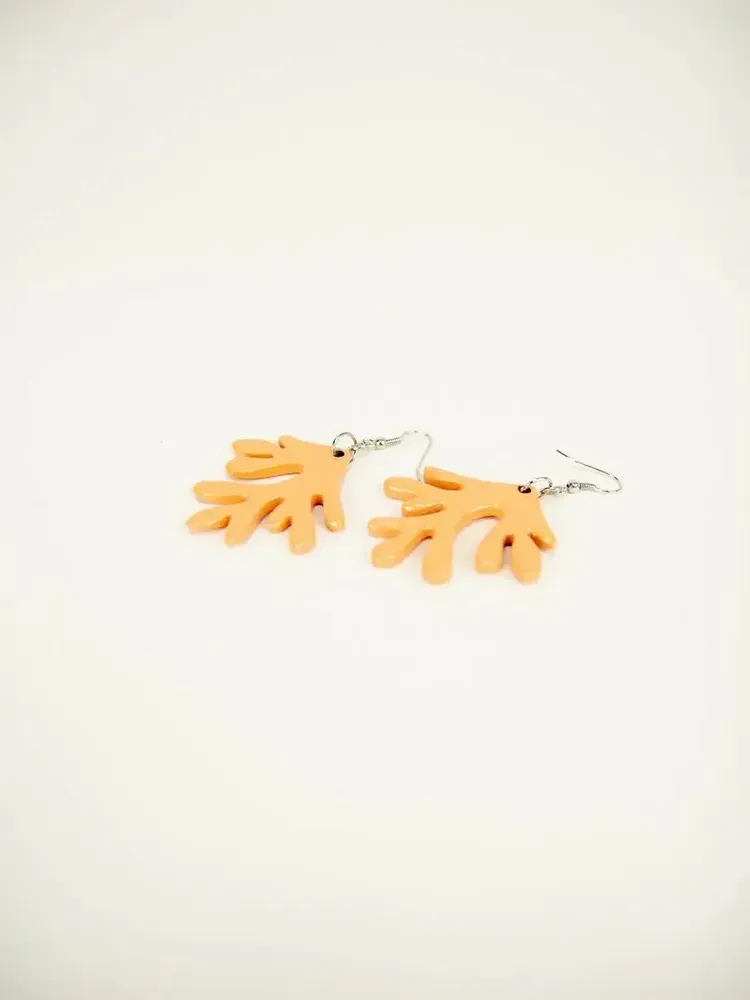 Jewelry - Emerald green lacquered coral earrings - L INDOCHINEUR X RIVÊT