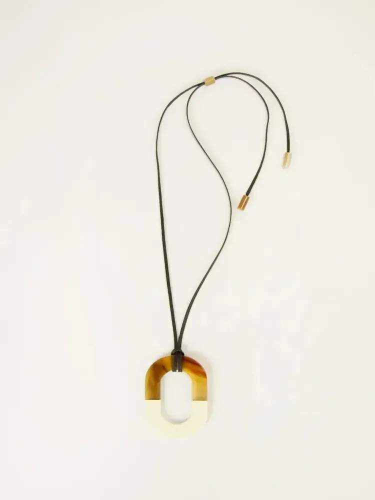 Jewelry - Long necklace in marble horn ring - L INDOCHINEUR X RIVÊT