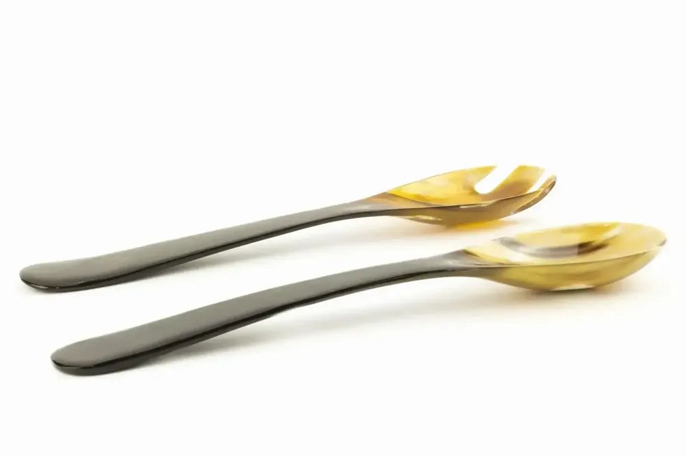 Couverts & ustensiles de cuisine - Grands couverts en corne blonde - L INDOCHINEUR X RIVÊT