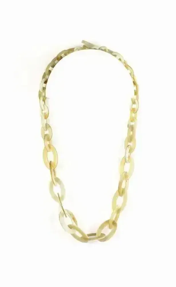 Bijoux - Collier anneaux ovales plats et fins en sabot - L INDOCHINEUR X RIVÊT