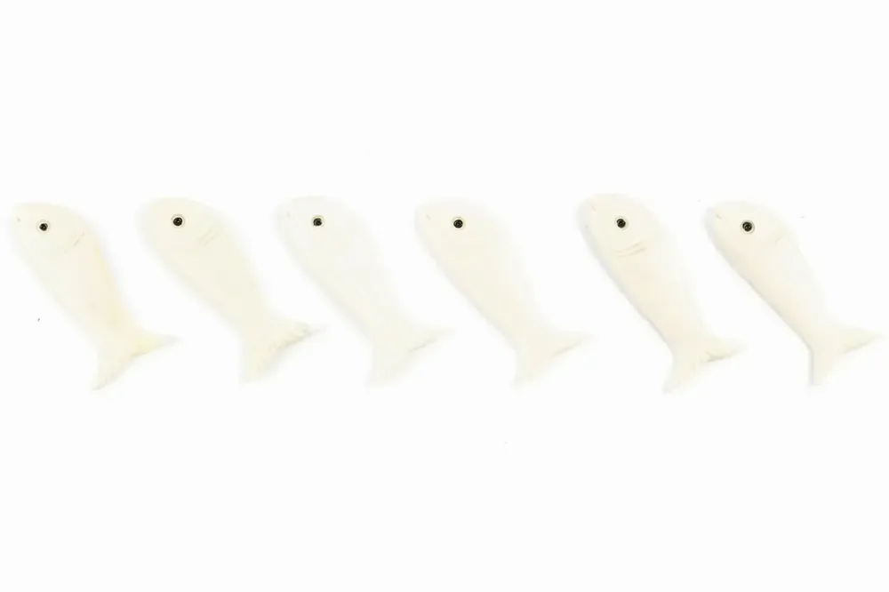 Knives - Set of 6 fish knife-holders in blond horn - L INDOCHINEUR X RIVÊT