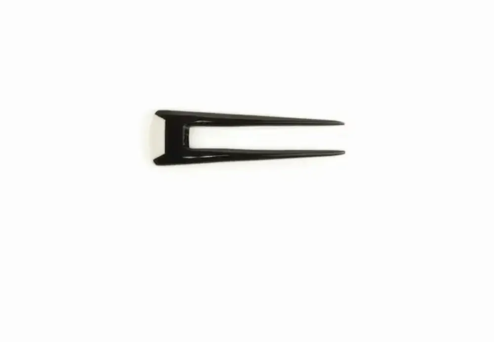 Barrettes - Black and white double hairpin in horn and bone - L INDOCHINEUR X RIVÊT