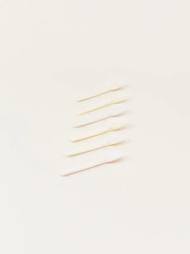 Couverts & ustensiles de cuisine - Set de 6 cuillères à sel ou caviar Baguette en nacre blanche - L INDOCHINEUR X RIVÊT