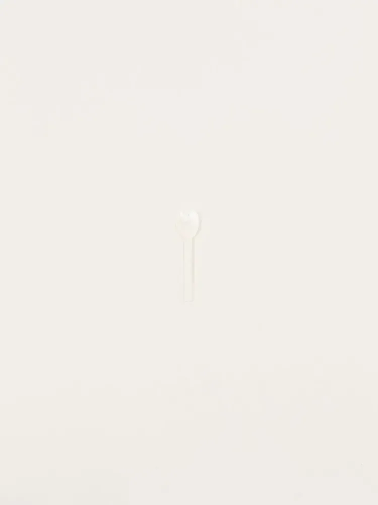 Couverts & ustensiles de cuisine - Set de 6 cuillères à sel ou caviar Baguette en nacre blanche - L INDOCHINEUR X RIVÊT