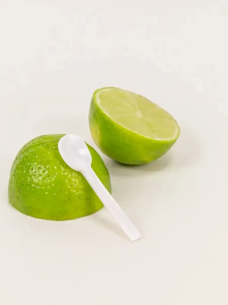 Couverts & ustensiles de cuisine - Set de 6 cuillères à sel ou caviar Baguette en nacre blanche - L INDOCHINEUR X RIVÊT