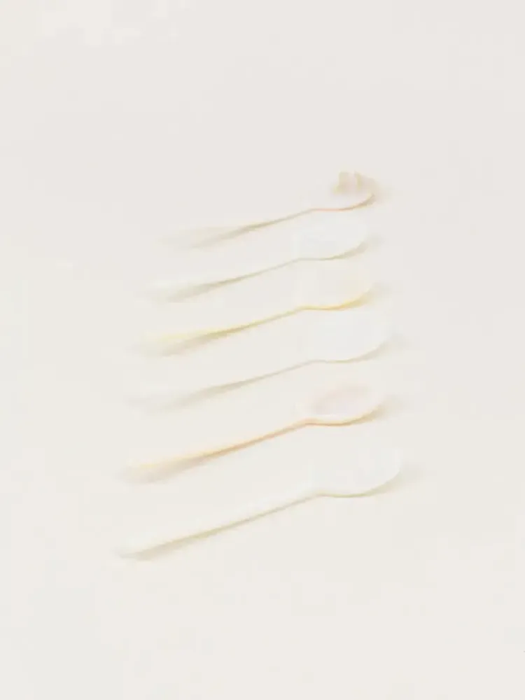 Couverts & ustensiles de cuisine - Set de 6 cuillères à café Baguette en nacre - L INDOCHINEUR X RIVÊT