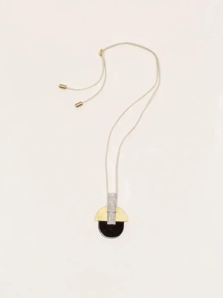 Jewelry - Stone & brass Envol pendant - L INDOCHINEUR X RIVÊT